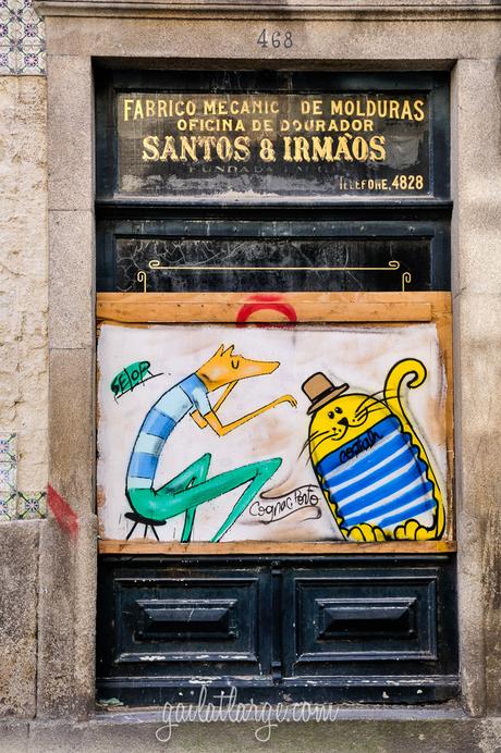 street art by David Selor & Nuno Costah in Santo Ildefonso, Porto