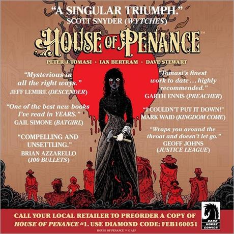 House of Penance #1 ad sheet House of Penance #1 ad sheet