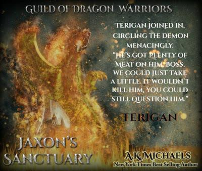 Jaxon's Sanctuary (Guild of Dragon Warriors) by A. K. Michaels @SNS_BAH @AvaKMichaels Jaxon's Sanctuary (Guild of Dragon Warriors) by A. K. Michaels @SNS_BAH @AvaKMichaels