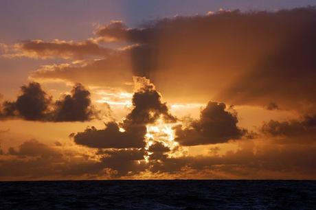 Reefing, by and large 1 ocean sunset