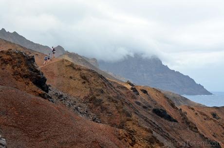 Distinctively St Helena kids hike sandy bay