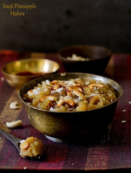 Pineapple halwa, Pineapple Kesari pineapple halwa