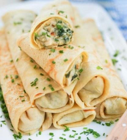 Top 10 Elegant Brunchtime Recipes For Savoury Crepes Chicken & Chive Savoury Crepes