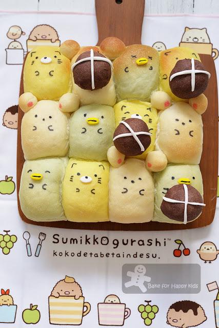 Sumikko Gurashi hot cross buns