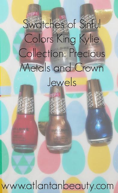 Swatches of Sinful Colors King Kylie Collection 