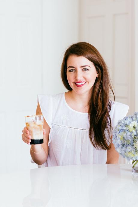 Stylish White Russian Dallas Blogger Amy Havins of Dallas Wardrobe shares a cocktail recipe with Kahlua.