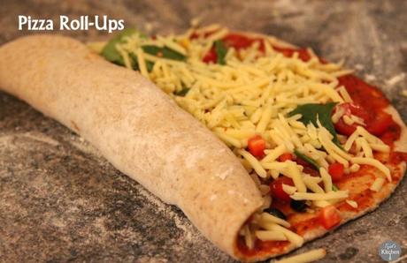 Healthy Oat-Wholemeal Pizza Roll Ups