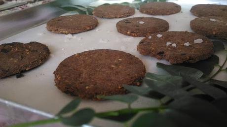 Ragi and Whole Wheat Savory Biscuits with Curry Patta and Sesame Seeds