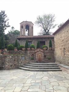 The courtyard of the Holy Monastery of Great Meteora