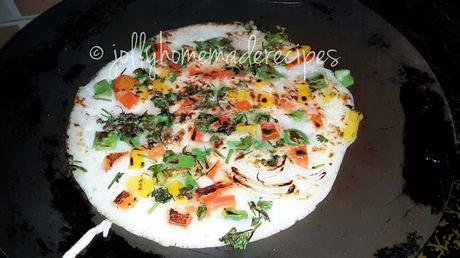 Mixed Vegetable Uttappam Recipe, How to make Vegetable Uthappam Recipe Mixed Vegetable Uttappam Recipe, How to make Vegetable Uthappam Recipe