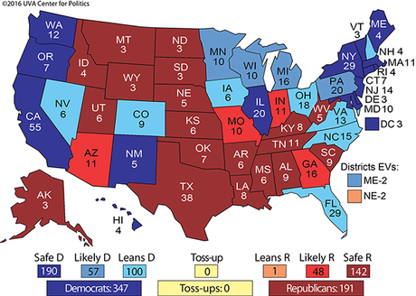 Another Clinton Vs. Trump Electoral College Map
