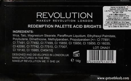 Makeup Revolution Acid Brights Palette Review , Swatches