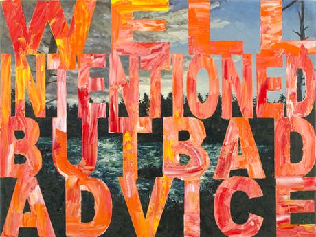 ARTmonday: 15 Pieces from the MassArt Auction 2016 Text Art By Joe Wardwell At MassArt Auction