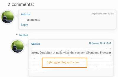 adding thread comment in blogger