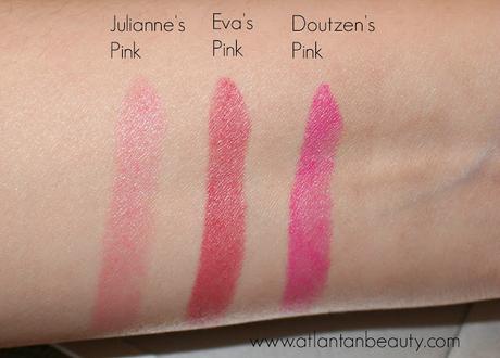 L'Oreal Colour Riche Collection Exclusive Pinks Swatches