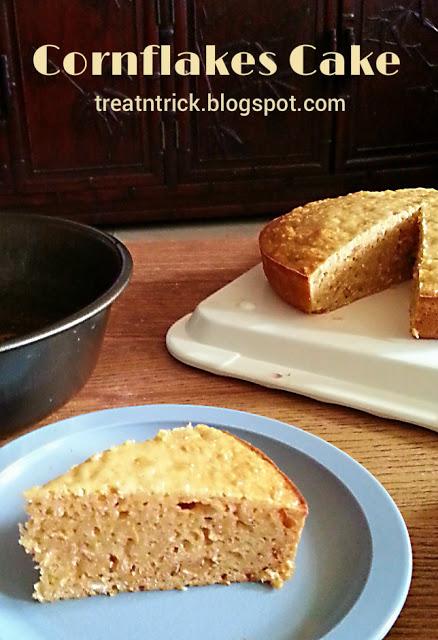 Cornflakes Cake Recipe @ treatntrick.blogspot.com