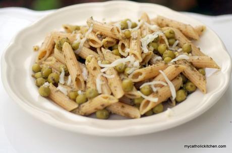 Cheesy Pesto Pasta and Peas about2