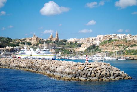 Arriving at Gozo