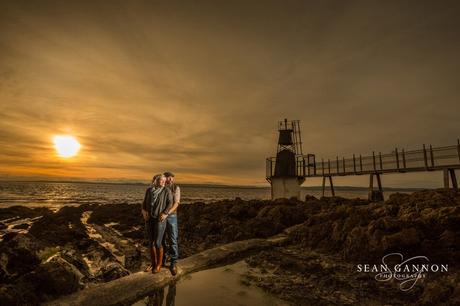 Engagement shoot by the beach in Portishead - Cardiff Wedding Photographer