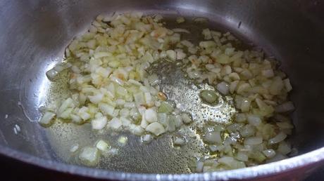 pasta-primavera-onions-fried-garlic-bowtie-vegetarian-