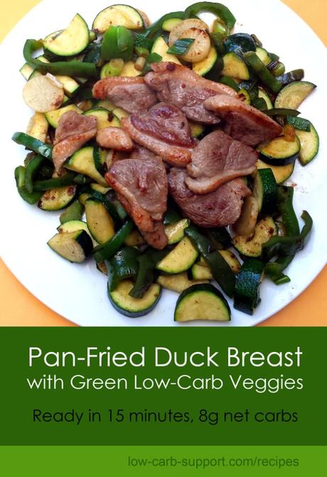 Pan-Fried Duck Breast with Low-Carb Green Veggies