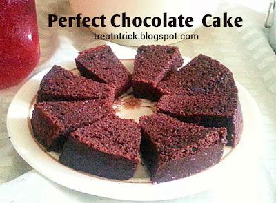 Perfect Chocolate Cake Recipe @ treatntricl.blogspot.com