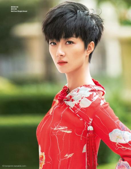 Actress Gwei Lun-Mei photographed by Benjamin Kanarek for ELLE Actress Gwei Lun-Mei in Armani © Benjamin Kanarek