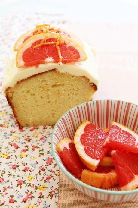 Ruby Grapefruit Yogurt Cake