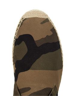An Espadrille Of New Heights: Saint Laurent Camouflage Brushed Suede Espadrille Boot