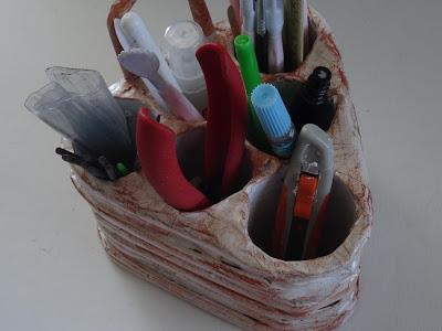 Recycled Project - Supplies Storage Container from Toilet Roll Tube