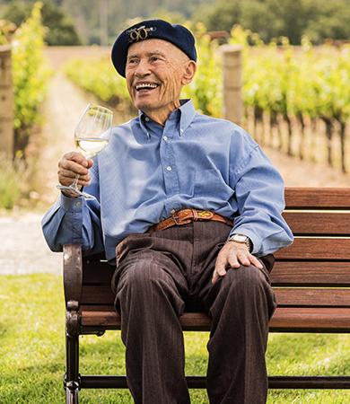Mike-Bench-390-x-450 Image: Mike Grgich, Courtesy Grgich Hills Estate.