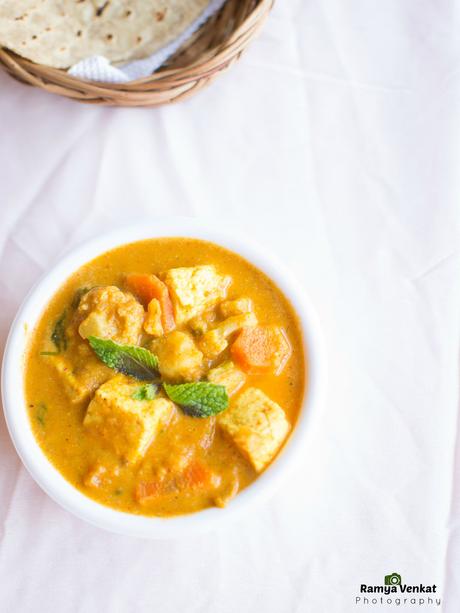 mixed veg kurma - mixed vegetable curry