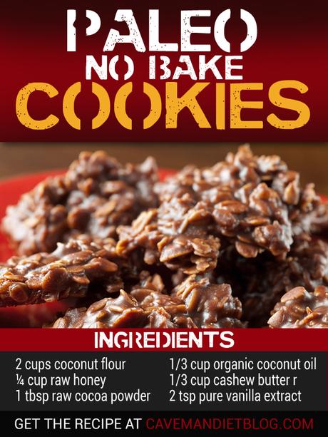 Paleo Dessert Recipes: No Bake Chocolate Cookies paleo dessert recipes no bake cookie with ingredients