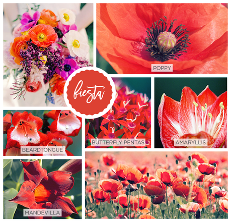 Spring Pantone Color Inspired Flowers fiesta-pantone-2016
