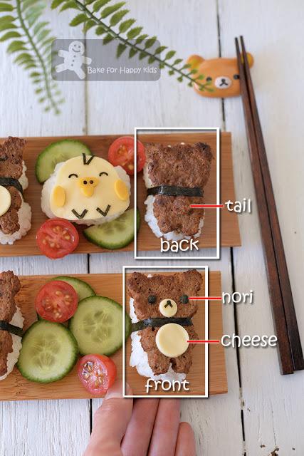 Rilakkuma Sushi made with Homemade Chicken Healthy Spam Rilakkuma Sushi made with Homemade Chicken Healthy Spam