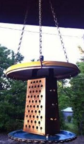 Top 10 Ways To Recycle and Reuse Cheese Graters Cheese Grater Transformed Into a Bird Feeder