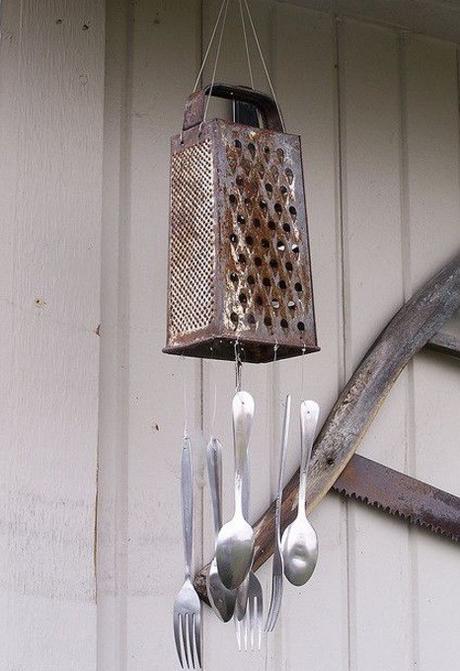 Top 10 Ways To Recycle and Reuse Cheese Graters Cheese Grater Transformed Into a Windchime