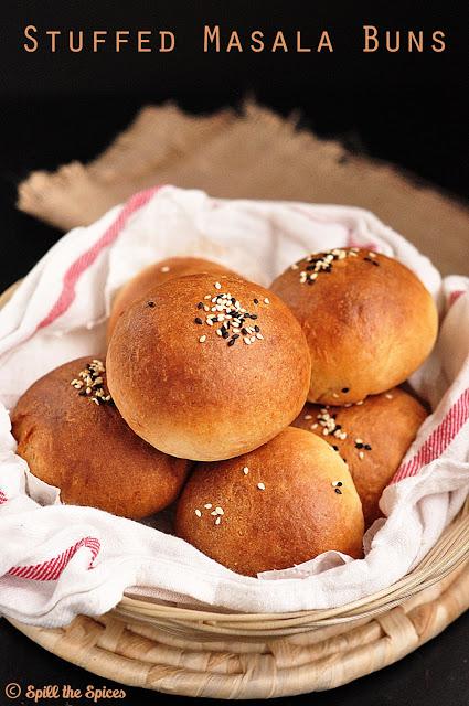 Stuffed Vegetable Masala Buns #BreadBakers Stuffed Vegetable Masala Buns #BreadBakers