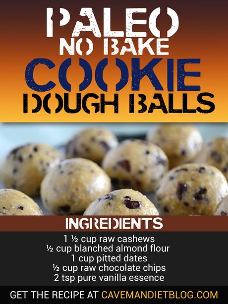 Paleo Dessert Recipes: Chocolate Chip Cookie Dough Cookie Dough Balls_2_images copy