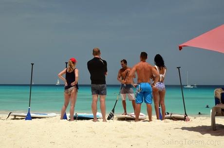 On not playing tourist in Barbados beach SUP paddleboard lesson