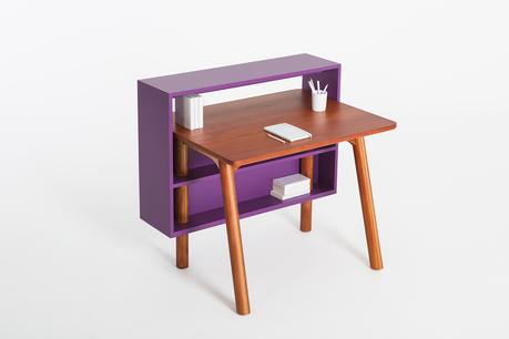 New Products to Solve Your Tiny Apartment Woes Bazaar desk with built-in shelves by Lanzavecchia + Wai for Journey East