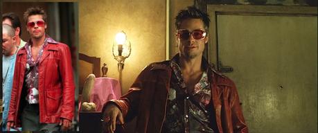 Tyler Durden’s Rust Red Leather Jacket Tyler oozes reckless swagger as he drops in on a suicidal Marla Singer.