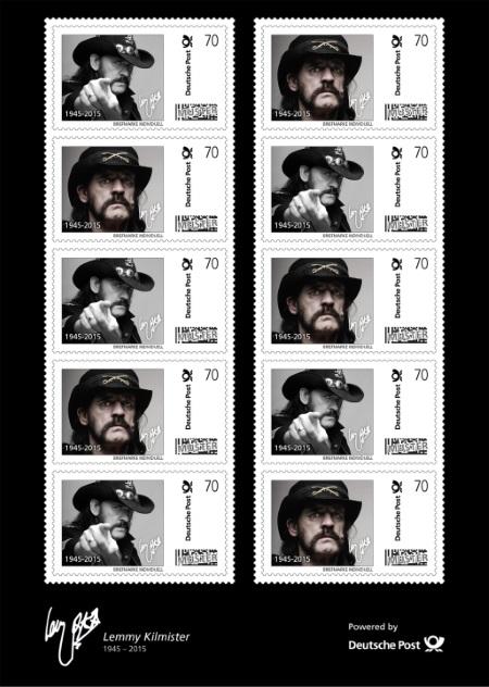 Lemmy on German stamps Lemmy on German stamps