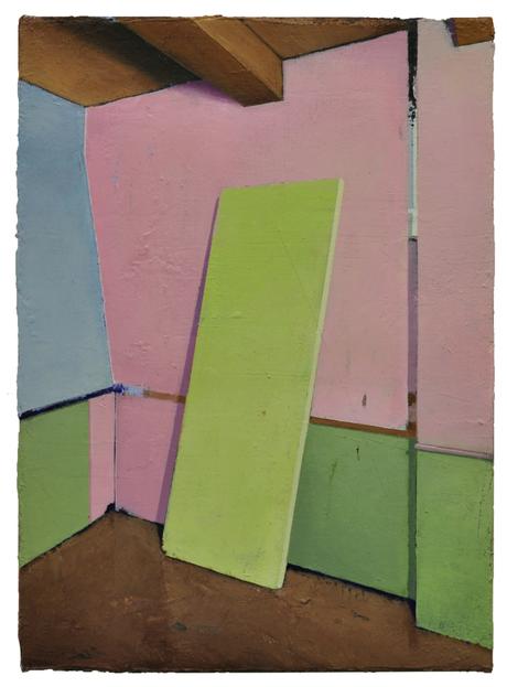 In the air Before building a door © Carlos Sagrera (Acrylic on canvas, Caldic Collection)