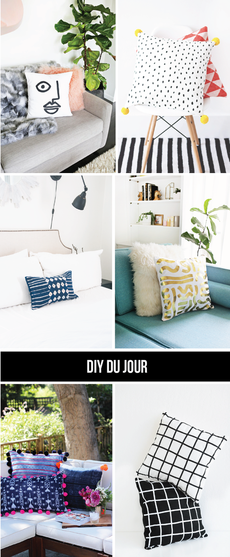 DIY du Jour: Statement Throw Pillows DIY du Jour: Statement Throw Pillows