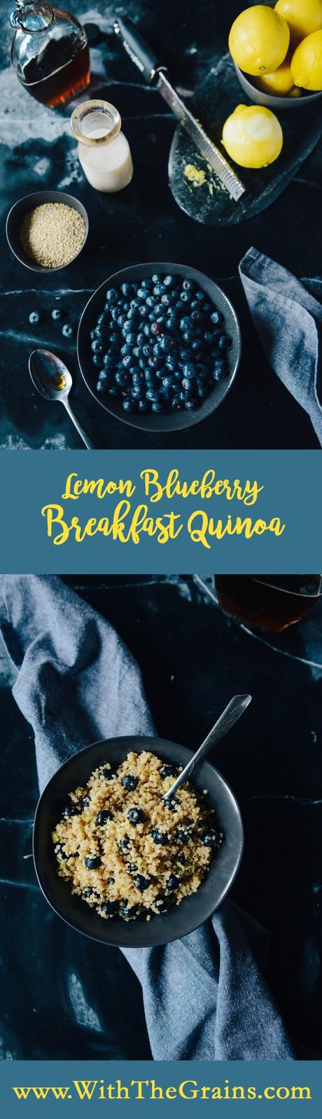 Lemon Blueberry Breakfast Quinoa (Vegan & Gluten Free) Lemon Blueberry Breakfast Quinoa // www.WithTheGrains.com