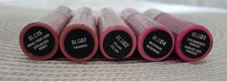 NYX Butter Gloss Angel Food Cake, Tiramisu, Eclair, Merengue, Strawberry Parfait My NYX Butter Gloss collection