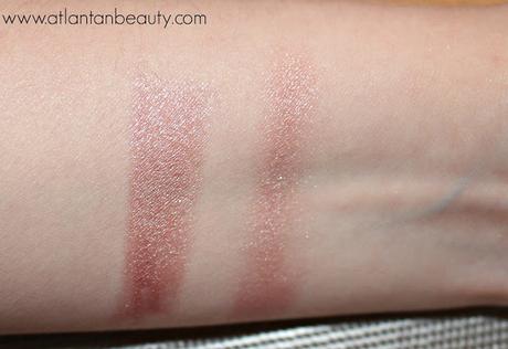 Review and Swatches of Hard Candy's Eye Def Chrome Eyeshadow Crayon in Blazing Pink and Adore Rose Gold