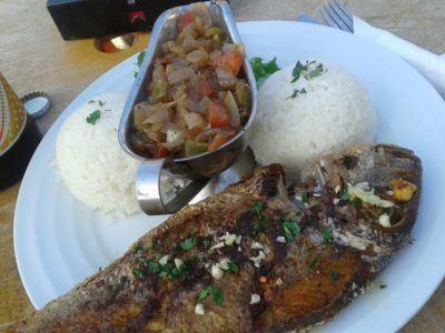 Friday’s Featured Food: Barbecued Fish and Flag Beer on N’Gor Beach, Dakar, Senegal Friday's Featured Food: Barbecued Fish and Flag Beer on N'Gor Beach, Dakar, Senegal