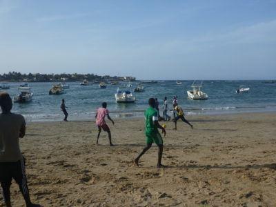 Friday’s Featured Food: Barbecued Fish and Flag Beer on N’Gor Beach, Dakar, Senegal My view from Black and White Bar, N'Gor Beach